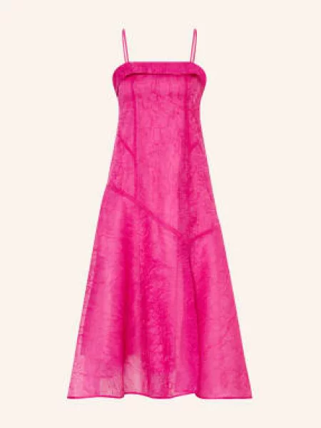 Ganni Sukienka Koktajlowa Shibori lila