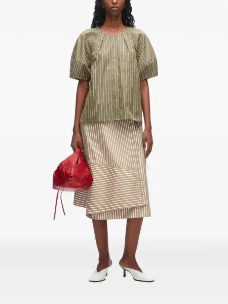 Cămașă 3.1 Phillip Lim cu dungi verde