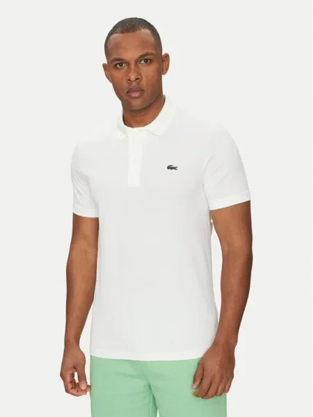 Lacoste Тениска с яка и бял