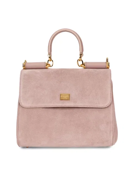 Torebka Dolce And Gabbana skórzana różowa