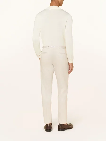 Roy Robson Kalhoty Do Obleku Slim Fit light brown hnědé