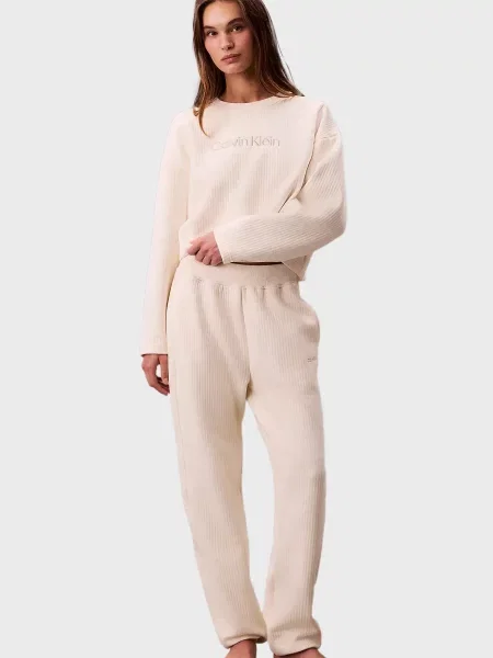 Стьобані джогери Calvin Klein білі