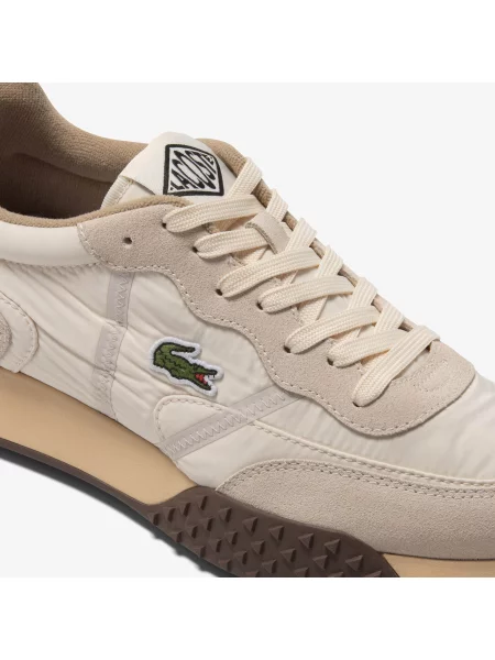 Sneakersy Lacoste beżowe