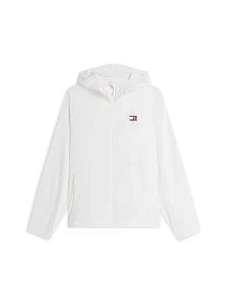 Tommy Jeans Geacă de primăvară-toamnă alb