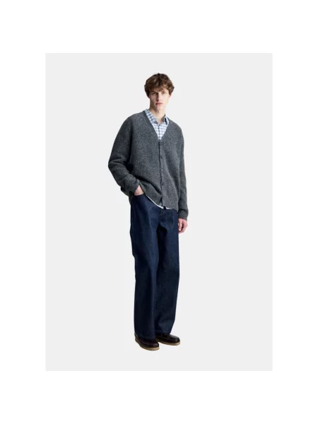 Kardigan A.p.c. wełniany szary