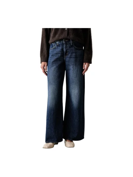 Levi's jeansy wide leg MIDDY WIDE LEG niebieskie