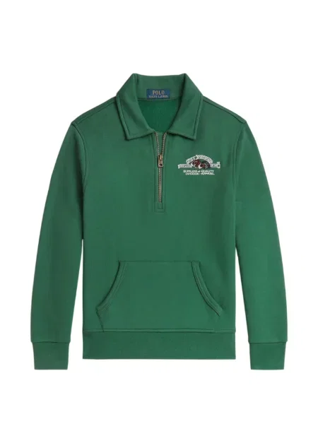 Bluza rozpinana dziecięca Polo Ralph Lauren zielona