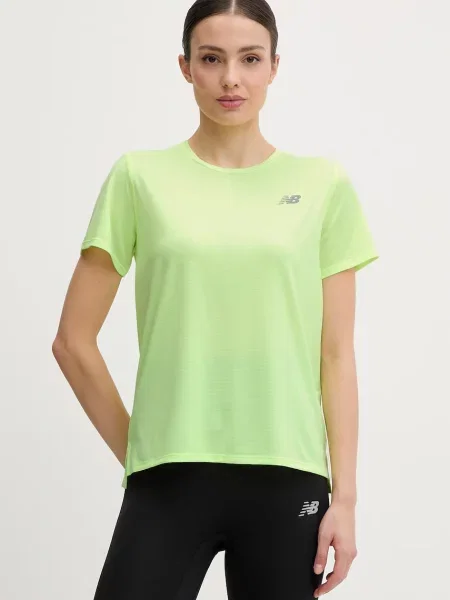 Koszulka do biegania New Balance Essentials afterglow zielona