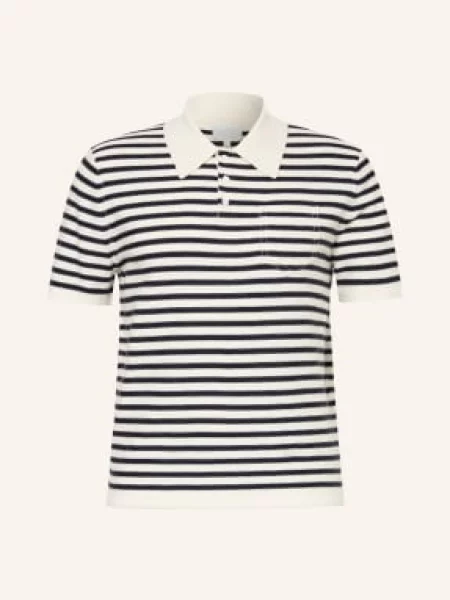 A.P.C. Dzianinowa Koszulka Polo Eliot beige beżowe