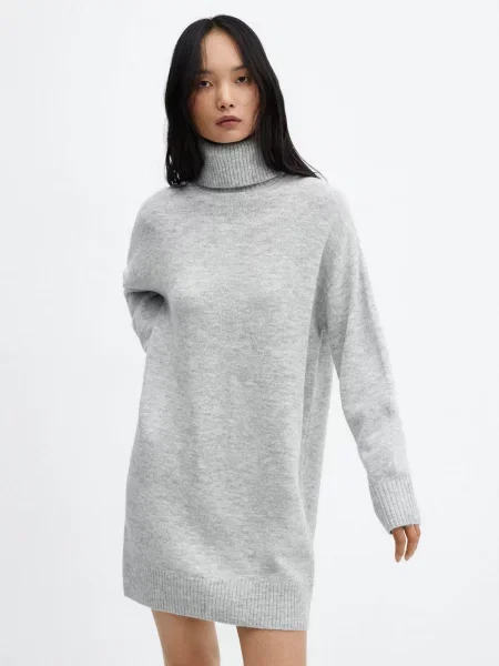MANGO Taldora Сукня міні Світло-сірий сіра