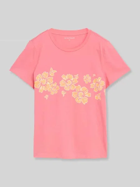 Męski t-shirt o kroju regular fit z czystej bawełny Tom Tailor