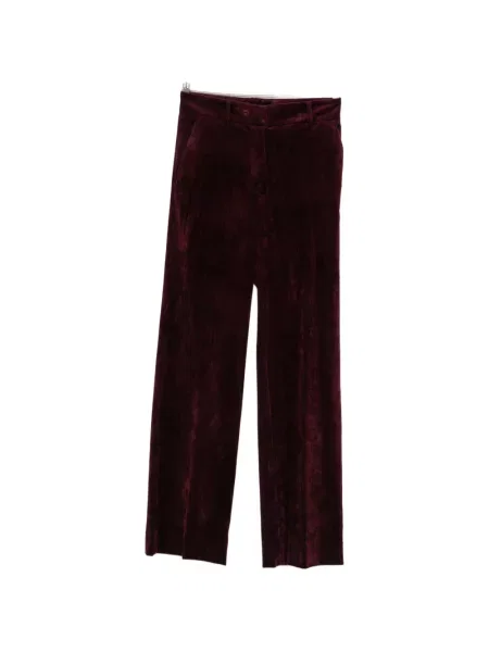 Pantaloni Antonelli de catifea cord roșu