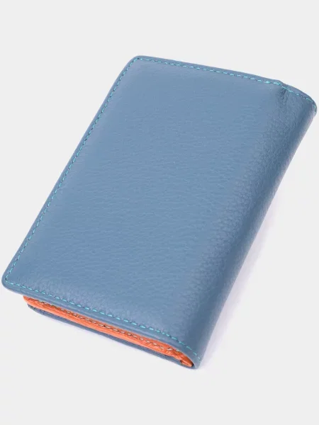 Кожаный кошелек St Leather Accessories бирюзовый