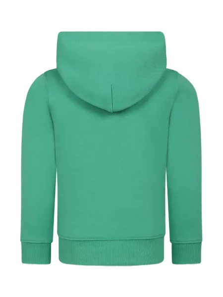 Bluza z kapturem dziecięca Calvin Klein zielona