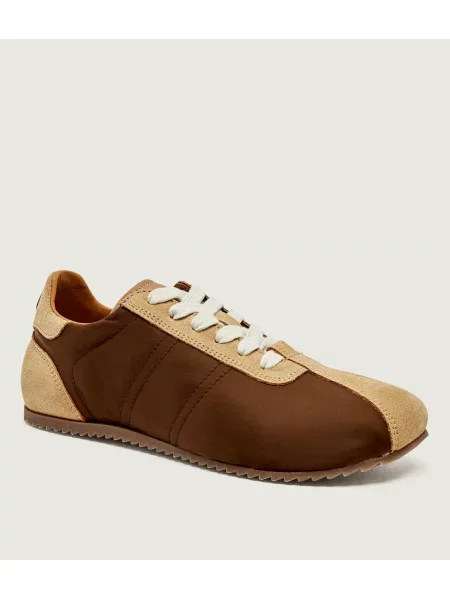 AMI Paris Sneakers Soft | piele întoarsă maro