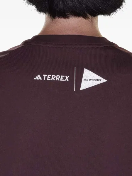 Pulover Adidas cu imagine lung alb