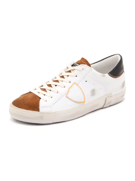 Buty do tenisa Philippe Model zamszowe do tenisa białe