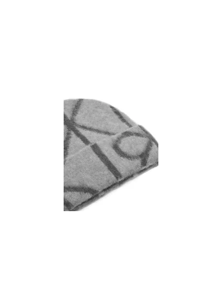 Kapa Calvin Klein Emblem Aop Brushed siva