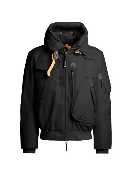 Geacă cu puf Parajumpers cu glugă negru