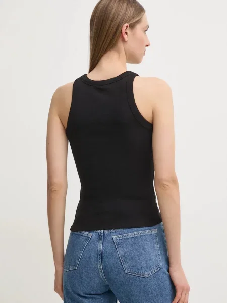 Denim ruha Calvin Klein Jeans fekete