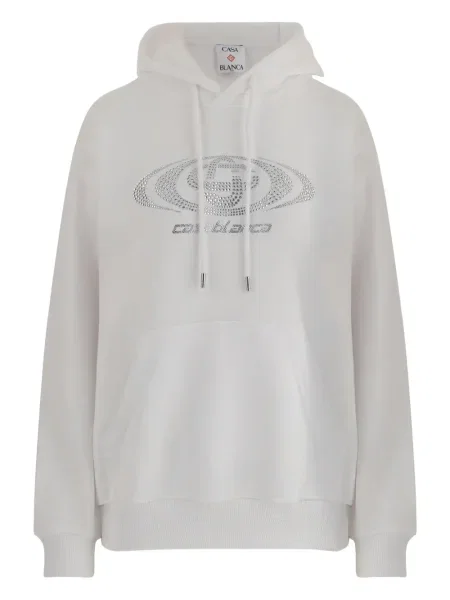 Kryształ górski bluza z kapturem Casablanca biała