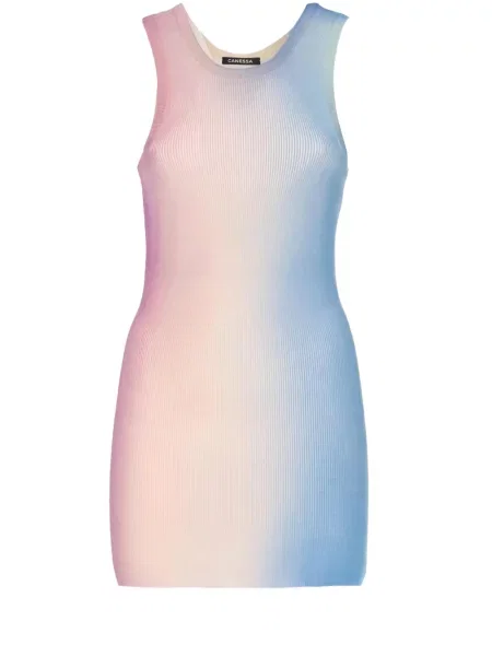 Rochie mini Canessa tricotate albastru