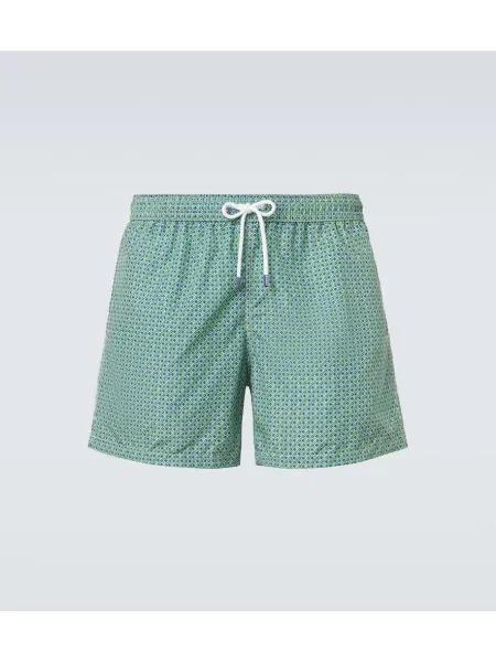 Slip de baie Fedeli cu imagine verde