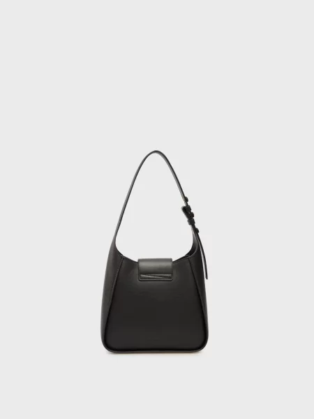 Шкіряна сумка хобо Karl Lagerfeld K/Signature чорна