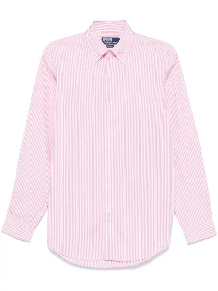 Kostkované kraťasy Polo Ralph Lauren s výšivkou červené