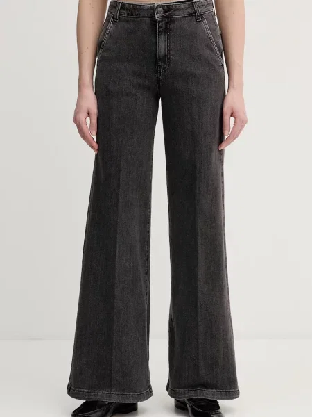 United Colors of Benetton jeansy wide leg szare