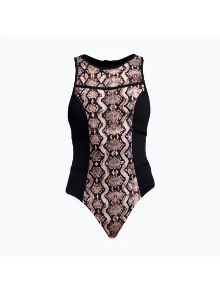 Funkita Hi Flyer One Piece дамски бански костюм с дрънкалка черно