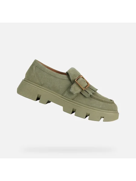 Mokasini Geox zelena