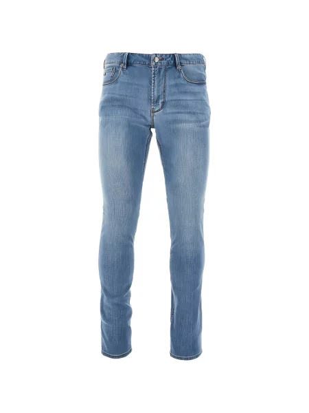 Blugi Emporio Armani cu 5 buzunare albastru
