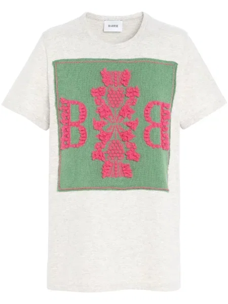 Koszulka Barrie z kaszmiru biała