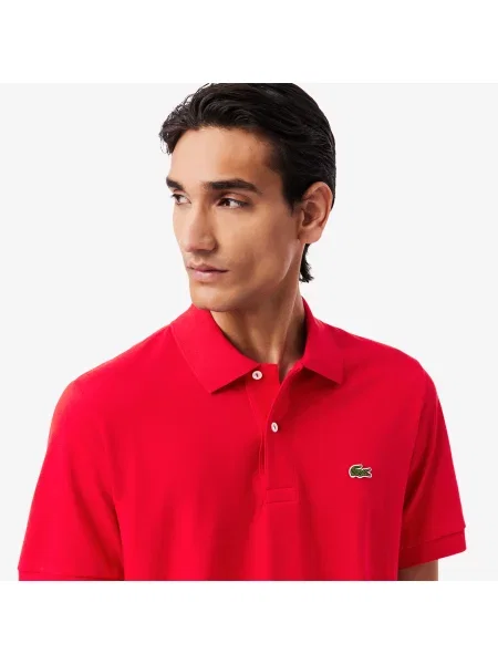 Lacoste Koszulka Polo Light Classic Fit czerwona