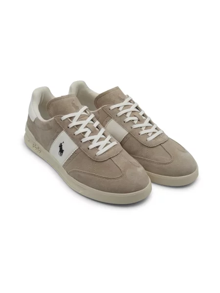 Sneakersy Ralph Lauren zamszowe brązowe