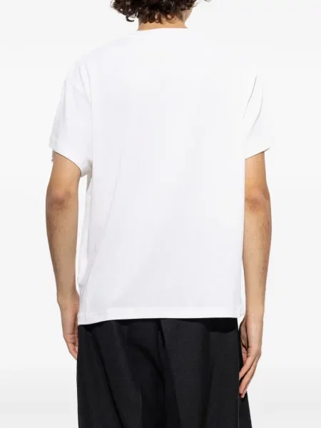 Πουά μπλούζα Jil Sander με κέντημα λευκό