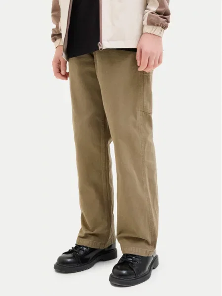 Jack & Jones Junior Medžiaginės kelnės Alex ruda