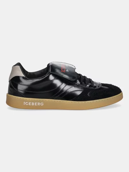 Кожаные кроссовки Iceberg черные