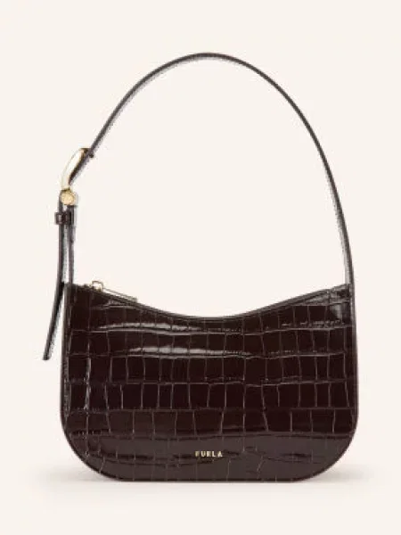 Furla Kabelka Přes Rameno Sara Small tmavě / zlatá hnědá