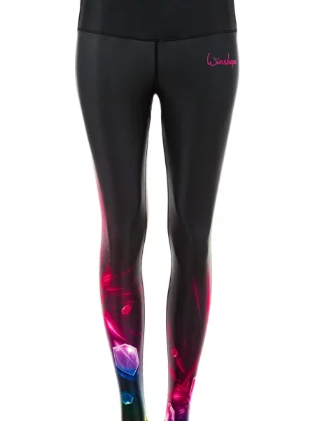 Winshape Športne hlače modra / lila / rdeča črna