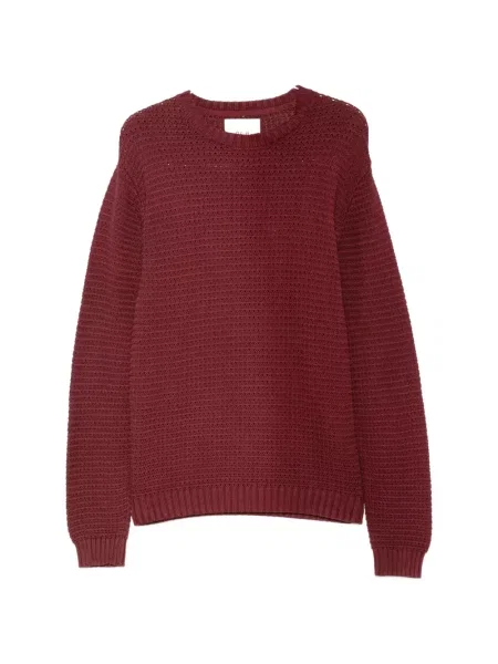 Pulover Arte Antwerp cu broderie chunky roșu