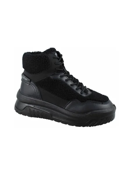 Sneakerși Lee Cooper cu platformă negru