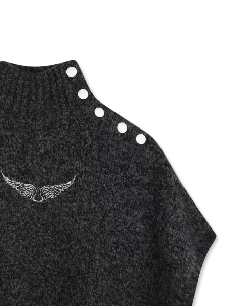 Ponczo dziecięce Zadig & Voltaire szare