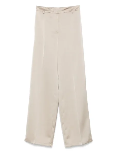 Satynowe spodnie Blanca Vita szare