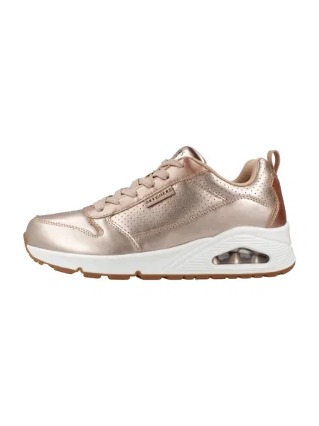 Sneakersy Skechers skórzane żółte