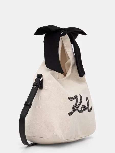 Karl Lagerfeld geantă crossbody pentru femei din K/SIGNATURE bej