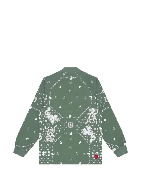 Geacă bomber Clot cu imagine verde
