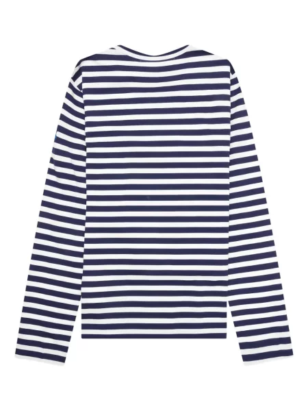 Csíkos póló Comme Des Garcons Play kék
