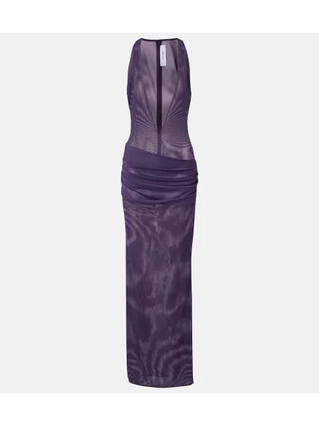 Rochie Alex Perry transparente violet